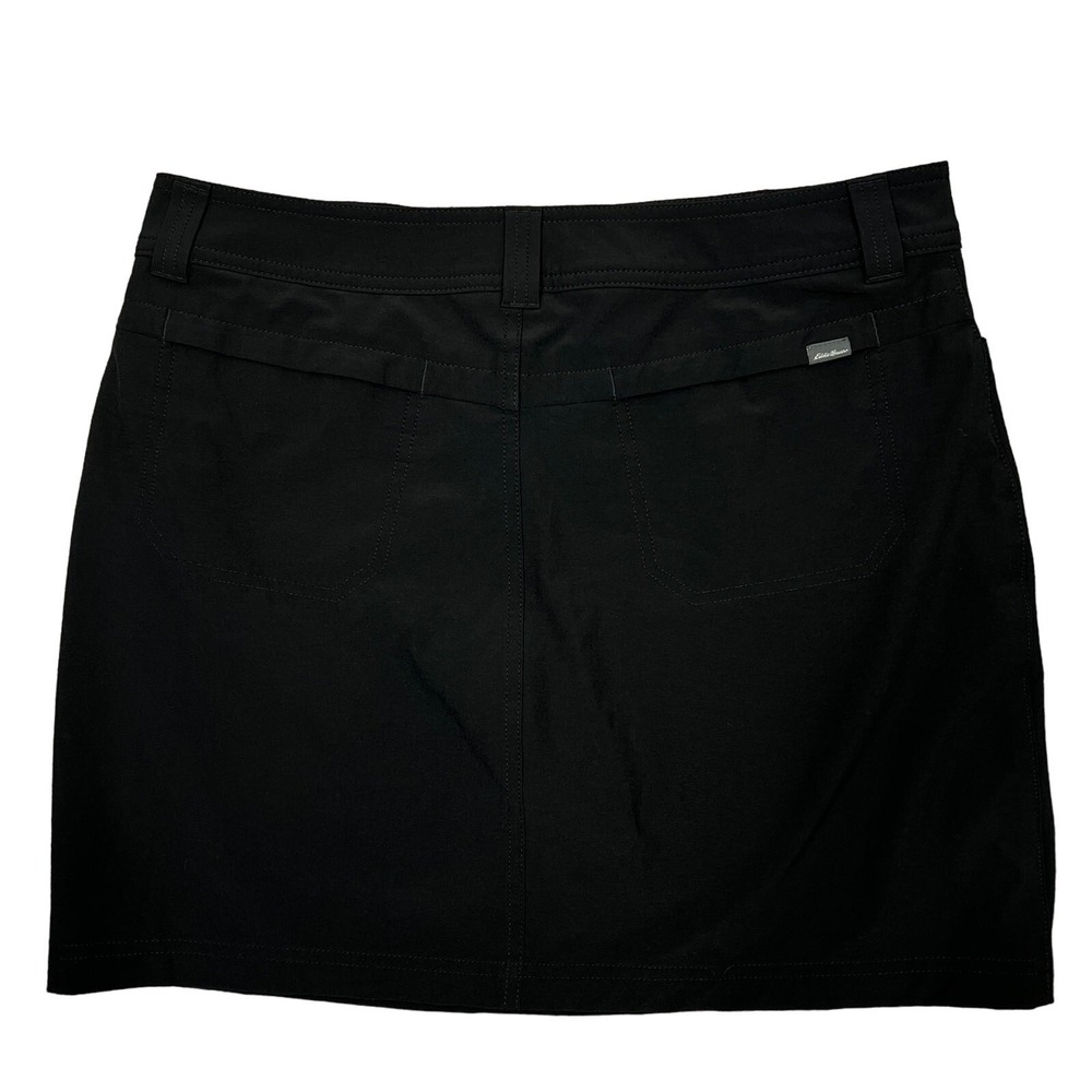 Eddie Bauer Adventure Skort 10 Black Hiking Pickleball Golf Tennis Outdoors - Picture 2 of 10